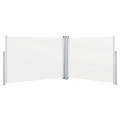 vidaXL Side Awning | Cream | Polyester | 100x1000 cm | Retractable 2