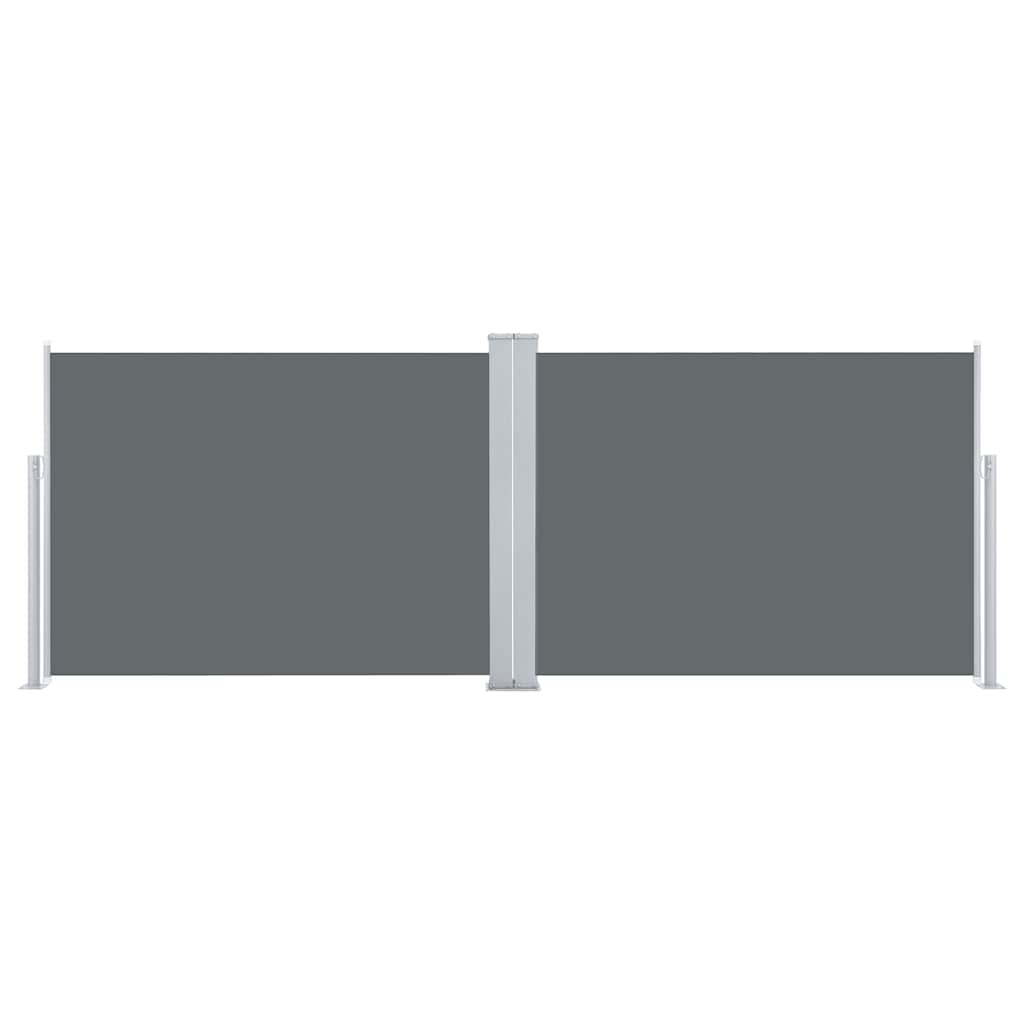 vidaXL Retractable Side Awning Anthracite 100x1000 cm 4