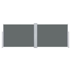 vidaXL Retractable Side Awning Anthracite 100x1000 cm 4