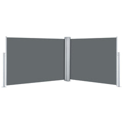 vidaXL Retractable Side Awning Anthracite 120x1000 cm 2