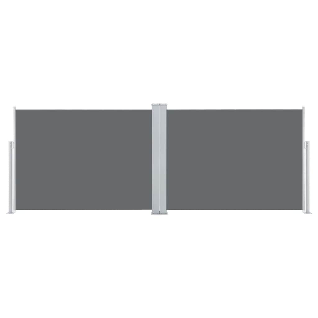 vidaXL Retractable Side Awning Anthracite 120x1000 cm 3