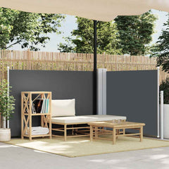 vidaXL Retractable Side Awning Anthracite 120x1000 cm 1
