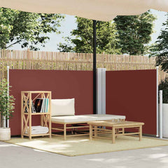 vidaXL Side Awning | Brown | Polyester with PU coating | 120x1000 cm 1
