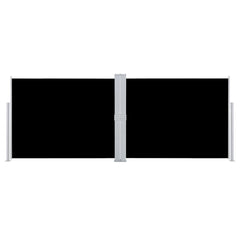 vidaXL Retractable Side Awning Black 140x1000 cm 3