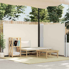 vidaXL Side Awning | Cream | Polyester with PU coating | 140 x 1000 cm 1