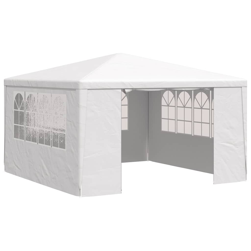 vidaXL Party Tent | White | Polyethylene | 4x4 metres | UV-resistant materials 2