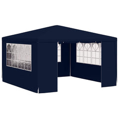 vidaXL Professional Party Tent with Side Walls 4x4 m Blue 90 g/m? 2