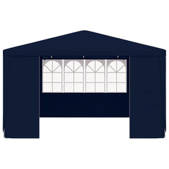 vidaXL Professional Party Tent with Side Walls 4x4 m Blue 90 g/m? 4