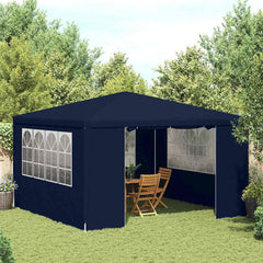 vidaXL Professional Party Tent with Side Walls 4x4 m Blue 90 g/m? 1