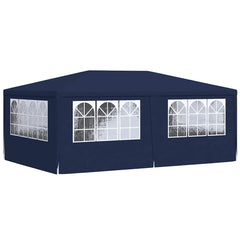 vidaXL Party Tent | Blue | Polyethylene, Steel | Large |  Collapsible 6