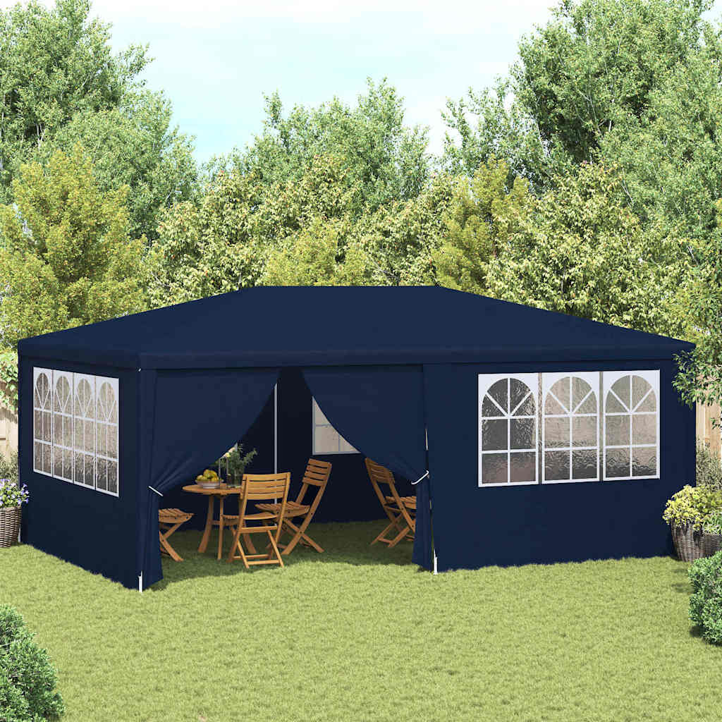 vidaXL Party Tent | Blue | Polyethylene, Steel | Large |  Collapsible 1
