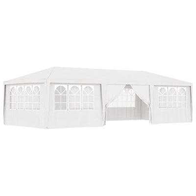 Professional Party Tent with Side Walls 4x9 m White 90 g/m?