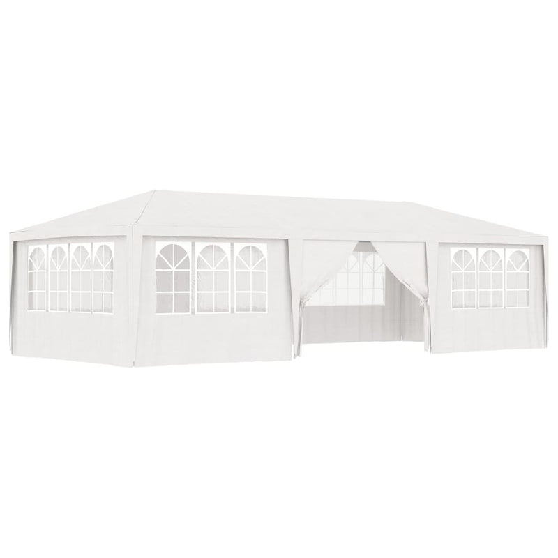 Professional Party Tent with Side Walls 4x9 m White 90 g/m?