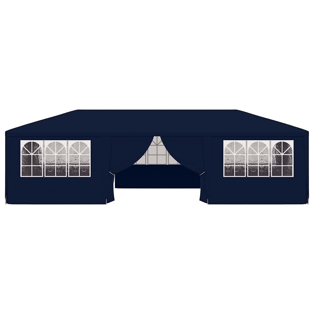 vidaXL Professional Party Tent with Side Walls 4x9 m Blue 90 g/m? 4