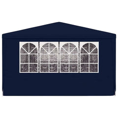 vidaXL Professional Party Tent with Side Walls 4x9 m Blue 90 g/m? 5