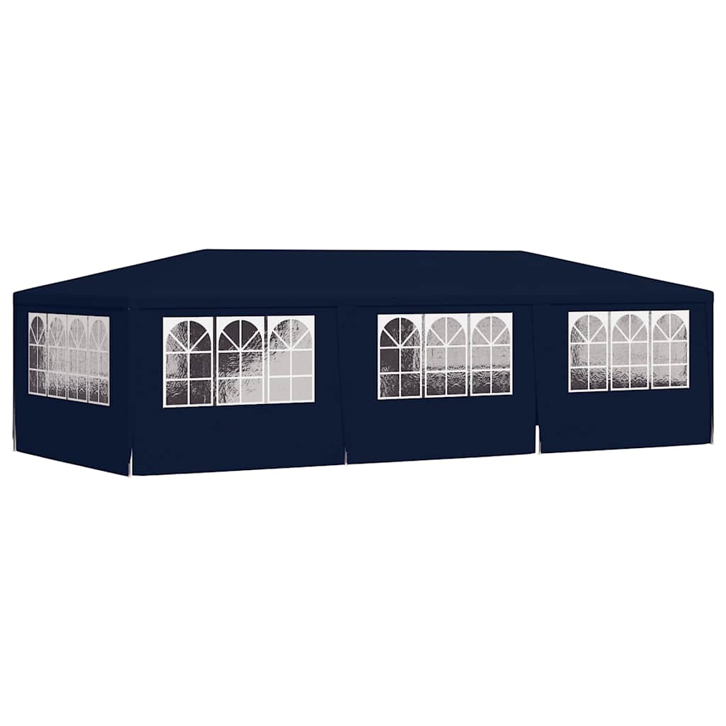 vidaXL Professional Party Tent with Side Walls 4x9 m Blue 90 g/m? 6