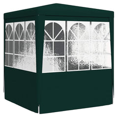 vidaXL Professional Party Tent with Side Walls 2x2 m Green 90 g/m? 6