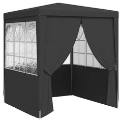 vidaXL Party Tent | Anthracite | Polyethylene | 2.5x2.5 meters 2