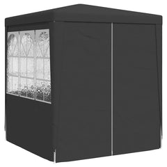 vidaXL Party Tent | Anthracite | Polyethylene | 2.5x2.5 meters 3
