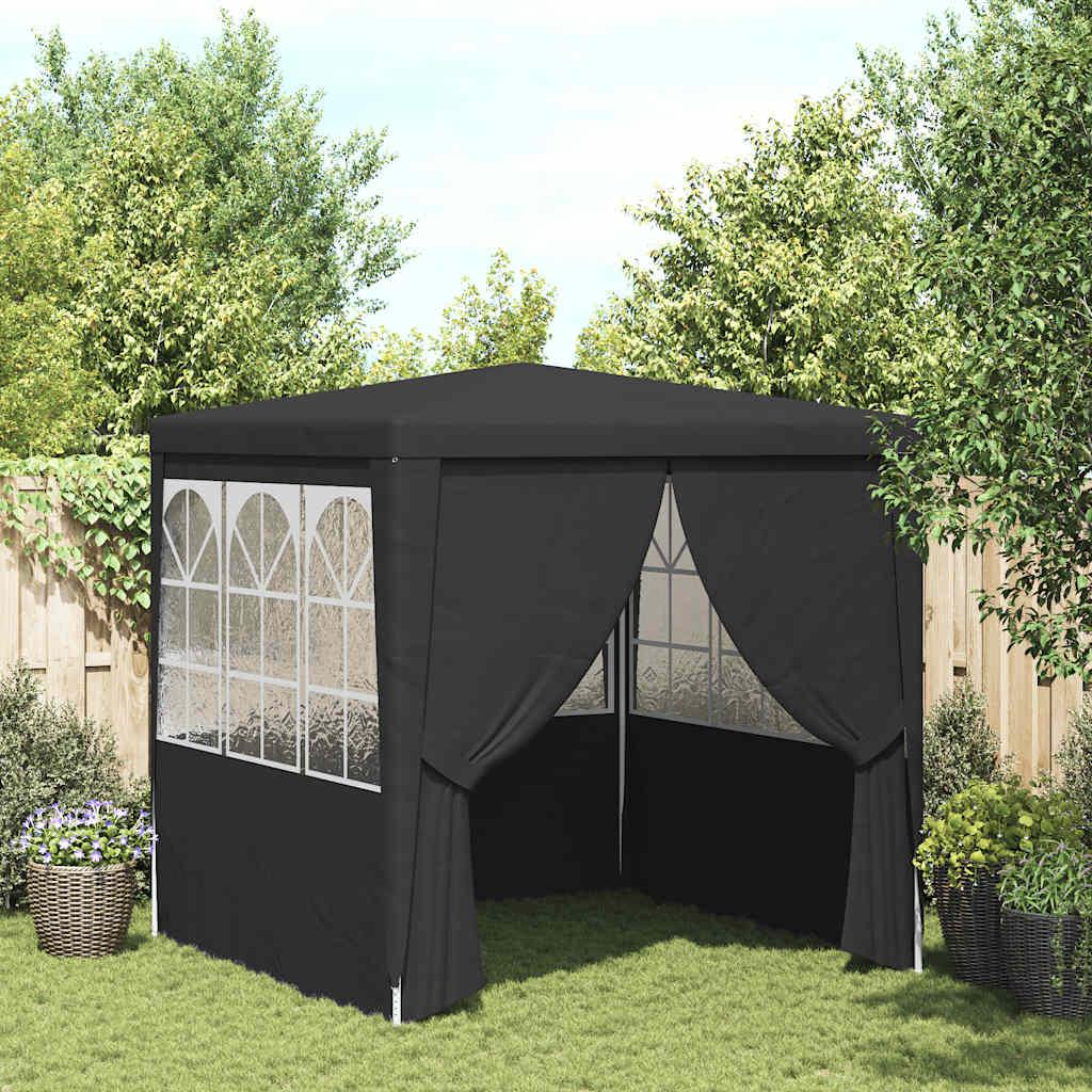 vidaXL Party Tent | Anthracite | Polyethylene | 2.5x2.5 meters 1