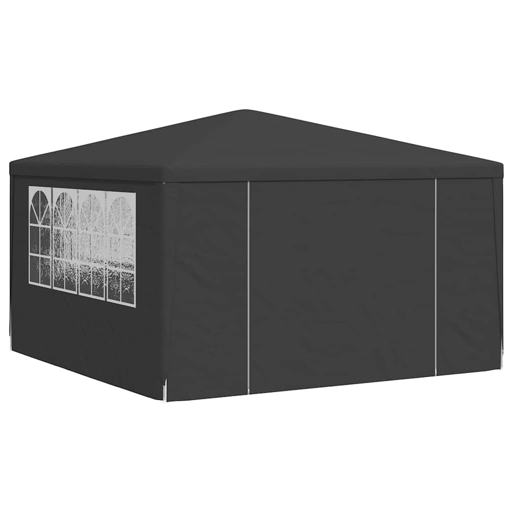 vidaXL Professional Party Tent with Side Walls 4x4 m Anthracite 90 g/m? 3