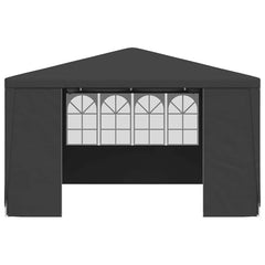 vidaXL Professional Party Tent with Side Walls 4x4 m Anthracite 90 g/m? 4