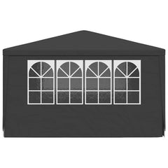vidaXL Professional Party Tent with Side Walls 4x4 m Anthracite 90 g/m? 5