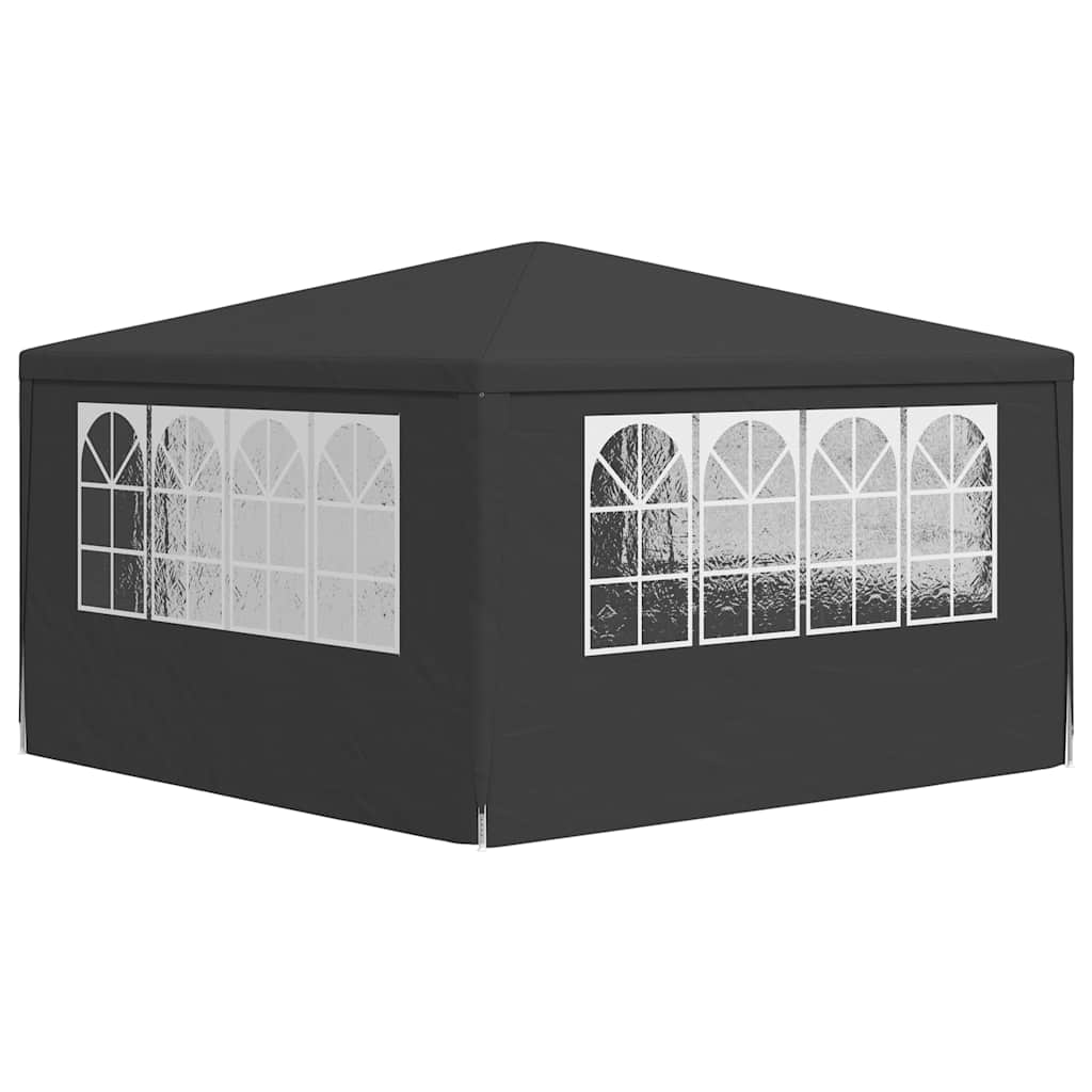 vidaXL Professional Party Tent with Side Walls 4x4 m Anthracite 90 g/m? 6