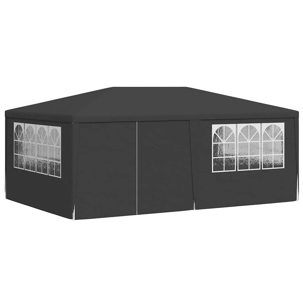 vidaXL Professional Party Tent with Side Walls 4x6 m Anthracite 90 g/m? 3