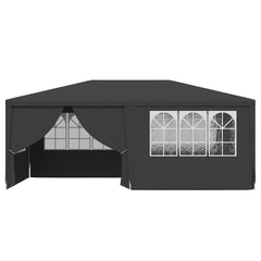 vidaXL Professional Party Tent with Side Walls 4x6 m Anthracite 90 g/m? 4