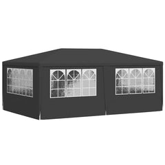 vidaXL Professional Party Tent with Side Walls 4x6 m Anthracite 90 g/m? 6