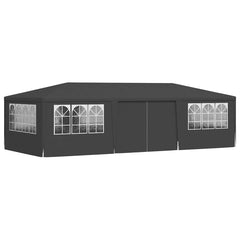 vidaXL Party Tent | Anthracite | Polyethylene, Steel | 4x9 m |  Foldable 3