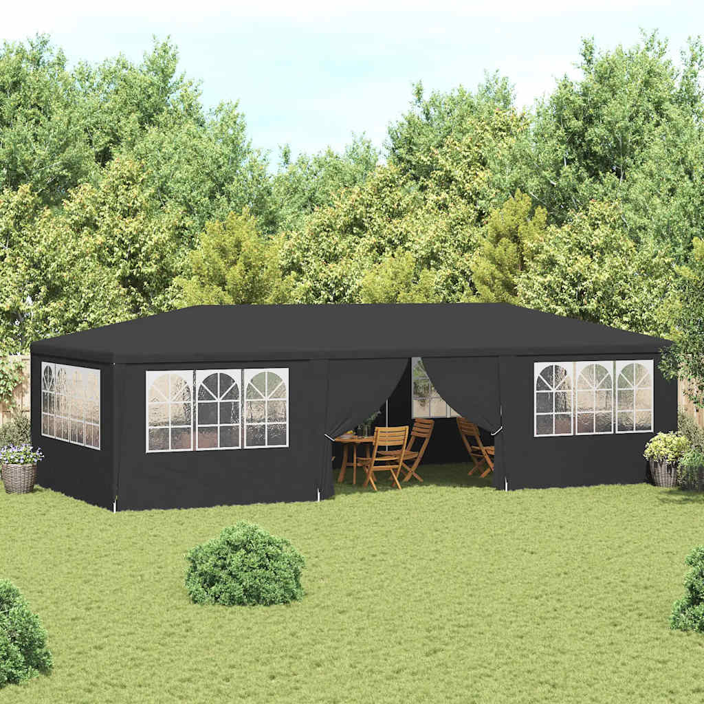 vidaXL Party Tent | Anthracite | Polyethylene, Steel | 4x9 m |  Foldable 1