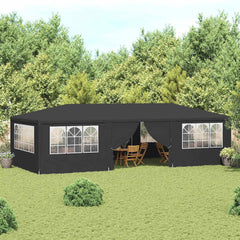 vidaXL Party Tent | Anthracite | Polyethylene, Steel | 4x9 m |  Foldable 1