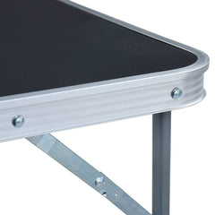 48171 vidaXL Foldable Camping Table with Metal Frame 80x60 cm Grey 6