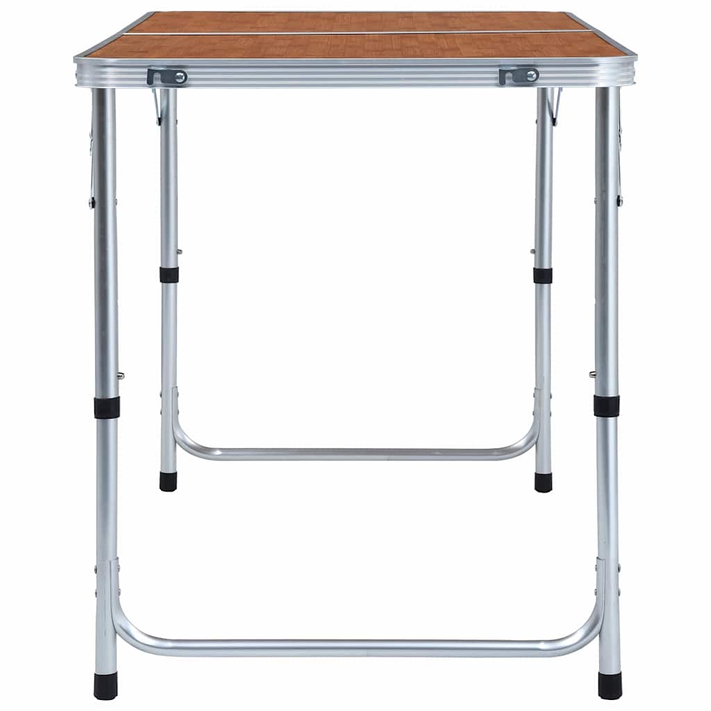 vidaXL Foldable Camping Table Aluminium 120x60 cm 4