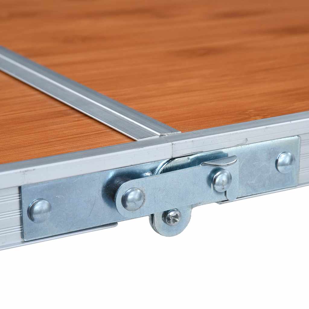 vidaXL Foldable Camping Table Aluminium 120x60 cm 6