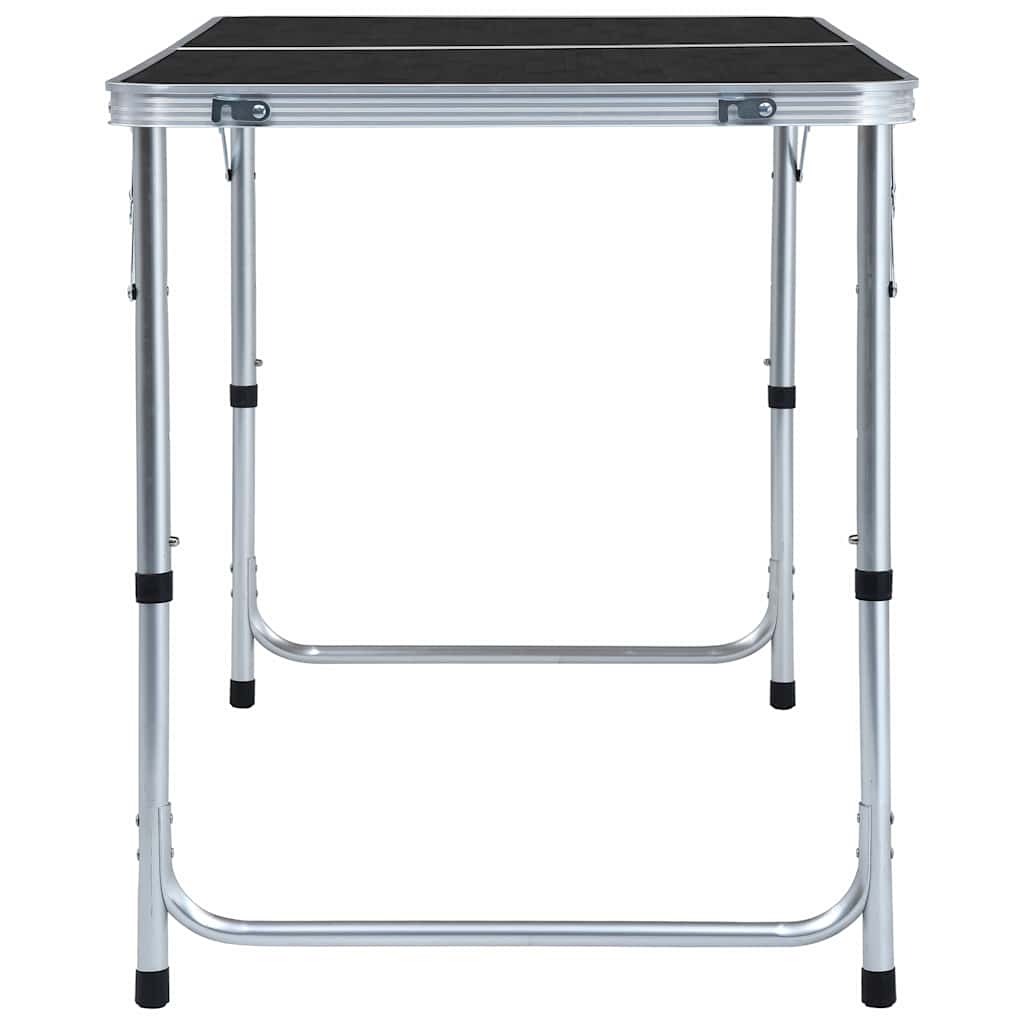 vidaXL Foldable Camping Table Grey Aluminium 120x60 cm 4