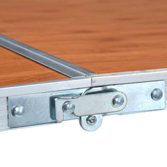 vidaXL Foldable Camping Table Aluminium 180x60 cm 6