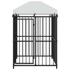 145762 vidaXL Outdoor Dog Kennel with Roof 120x120x150 cm 4