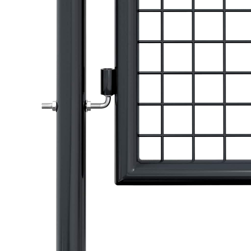 Mesh Garden Gate Galvanised Steel Grey 100 x 125 cm