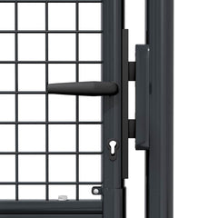 Mesh Garden Gate Galvanised Steel Grey 100 x 125 cm