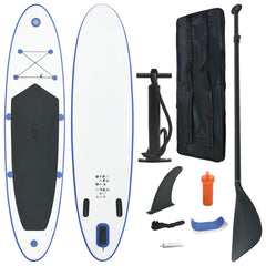 Inflatable Stand Up Paddleboard Set and White Blue 360 cm