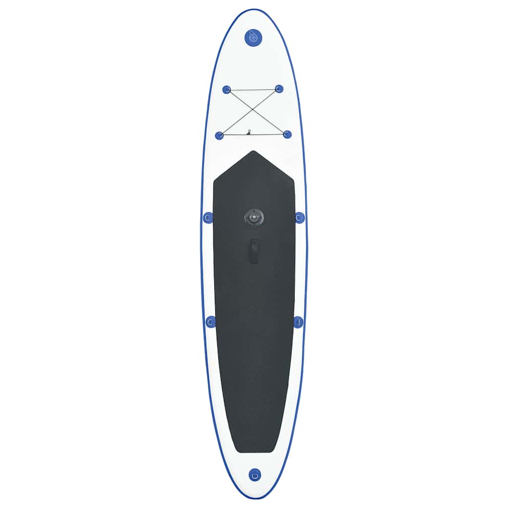 Inflatable Stand Up Paddleboard with Sail Set and White Blue