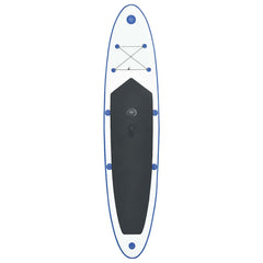 Inflatable Stand Up Paddleboard with Sail Set and White Blue