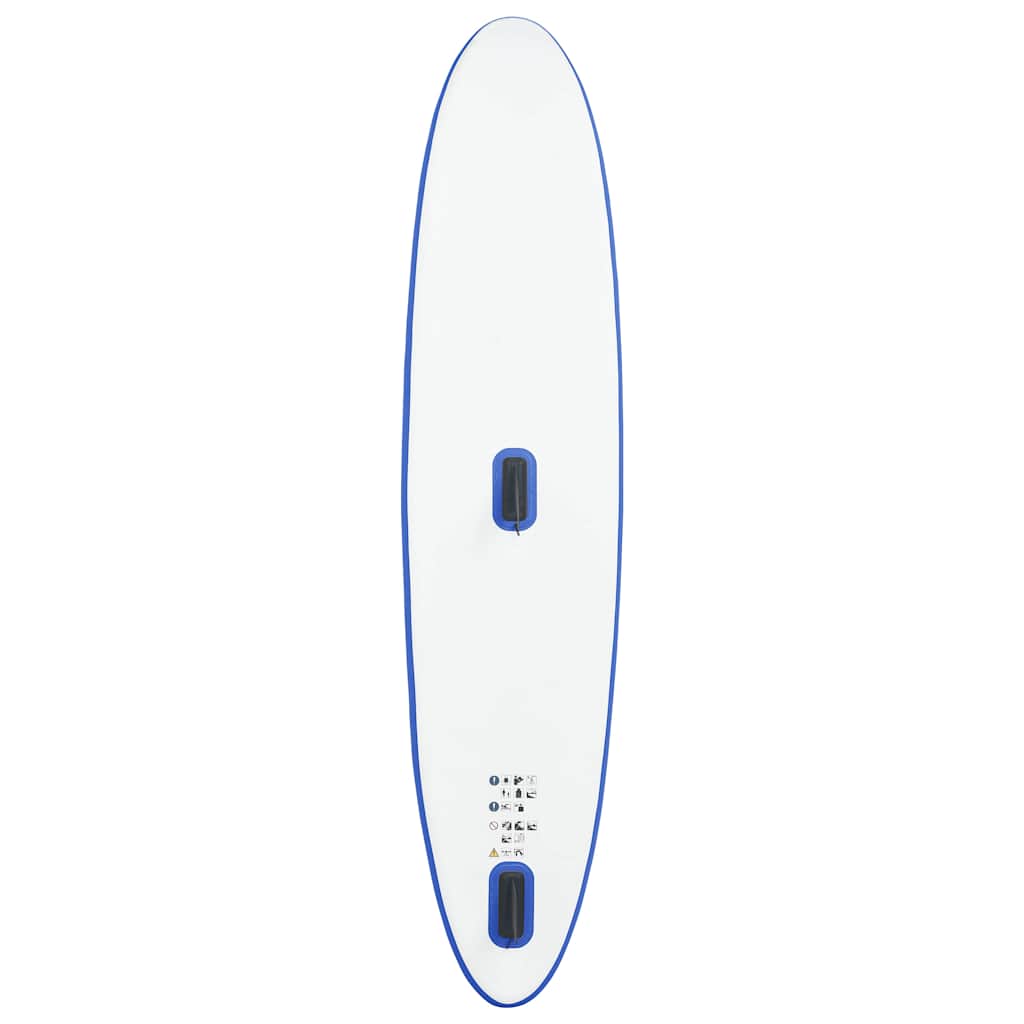 Inflatable Stand Up Paddleboard with Sail Set and White Blue