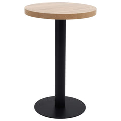 vidaXL Bistro Table Light Brown 50 cm MDF 1