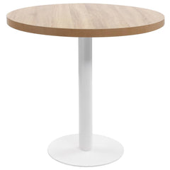 vidaXL Bistro Table Light Brown 80 cm MDF 1