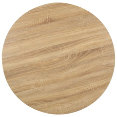 vidaXL Bistro Table Light Brown 80 cm MDF 2