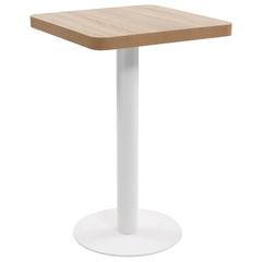 vidaXL Bistro Table Light Brown 50x50 cm MDF 1